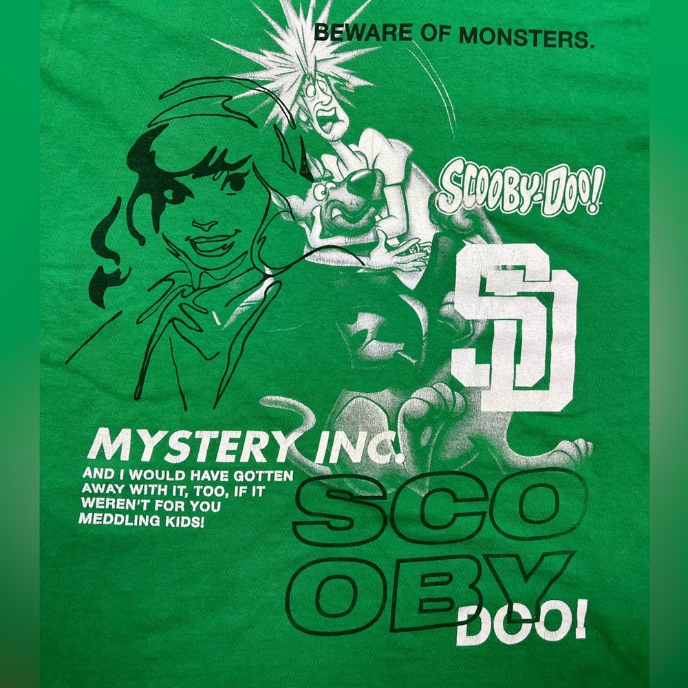 Large, Scooby-Doo Green T-shirt, 100% Cotton